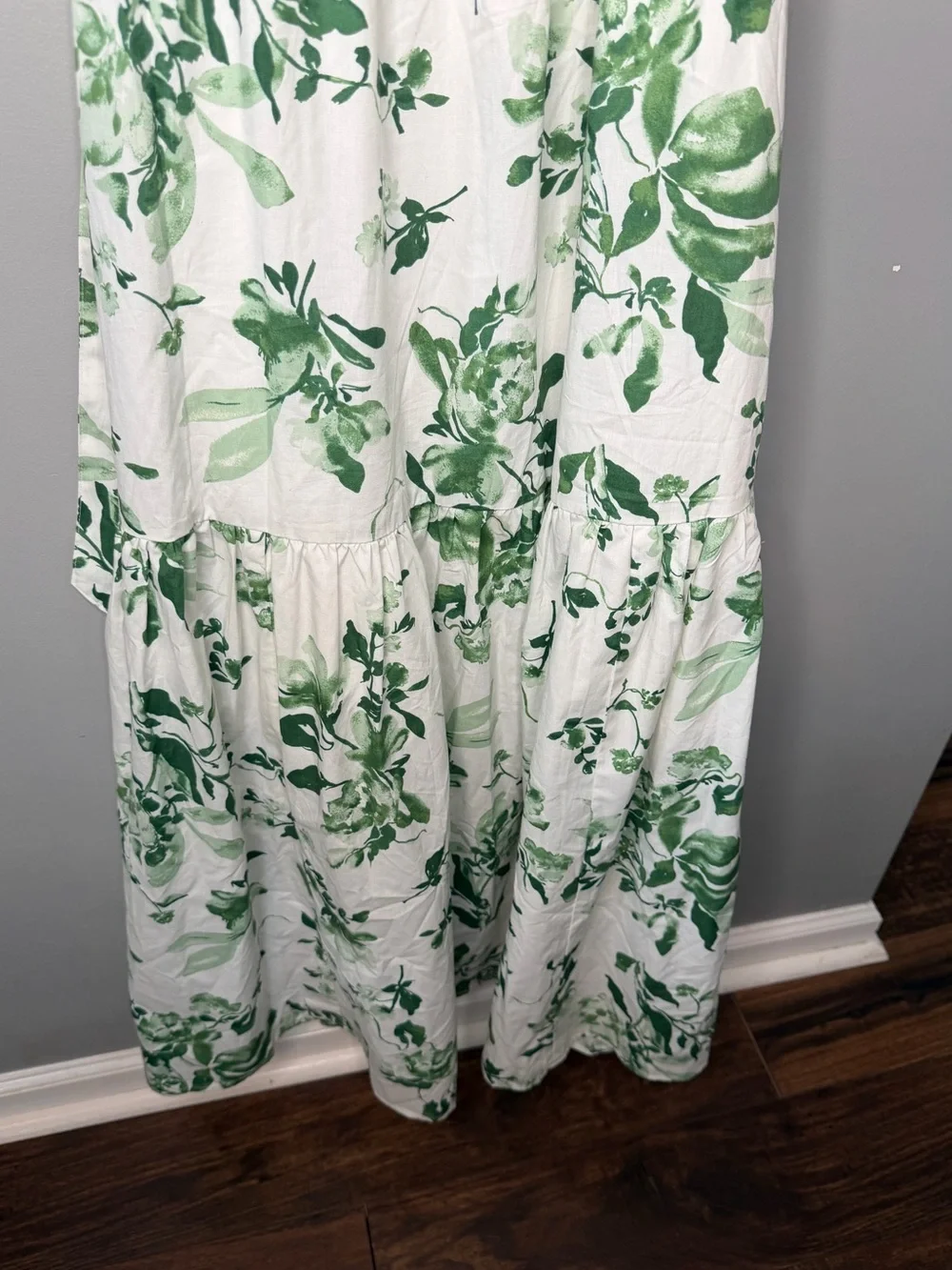 Abercrombie & Fitch Bow Back Poplin Maxi Dress